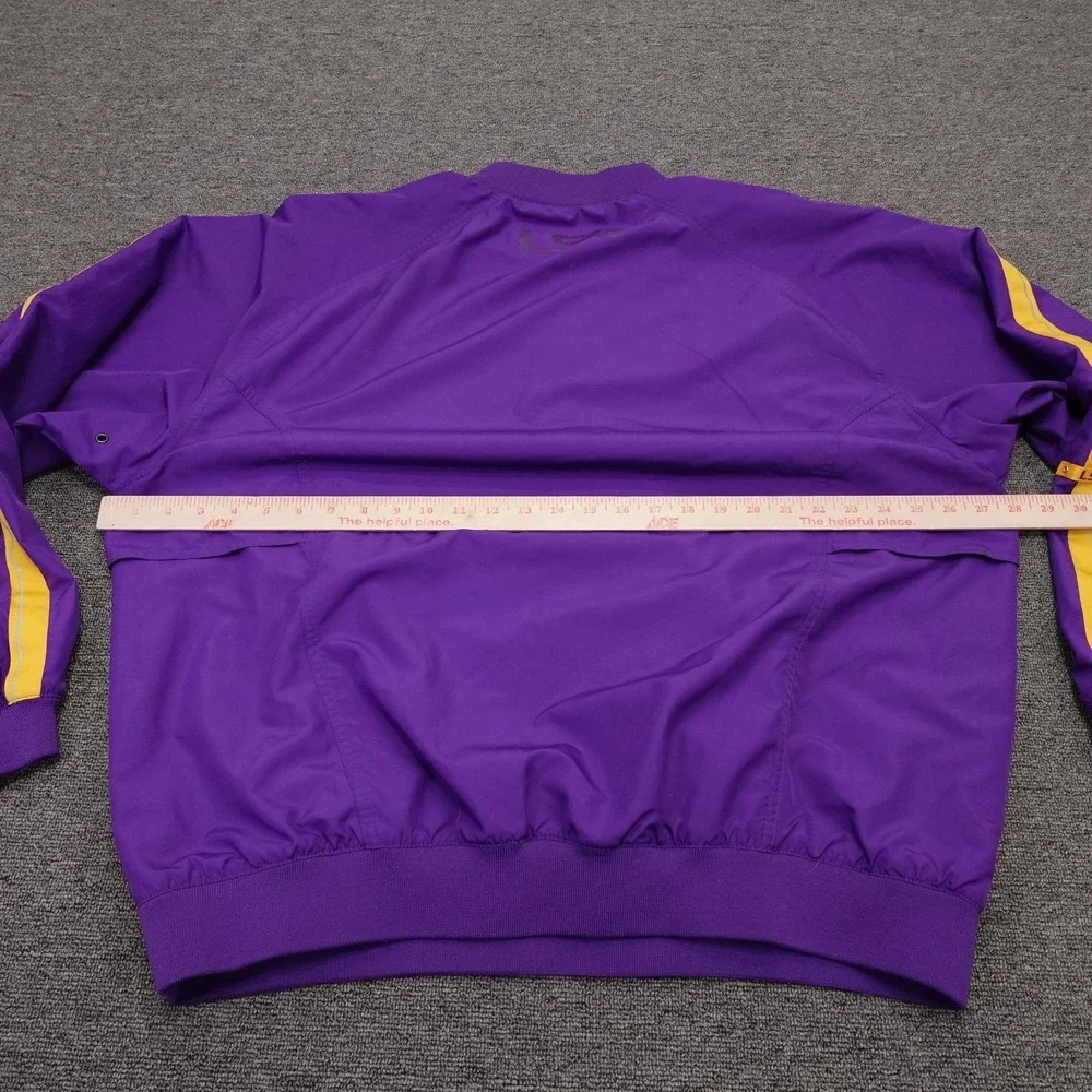 Vintage LSU Tigers Jacket XL Purple NCAA Football Nike Quarter Zip Swoosh Y2K